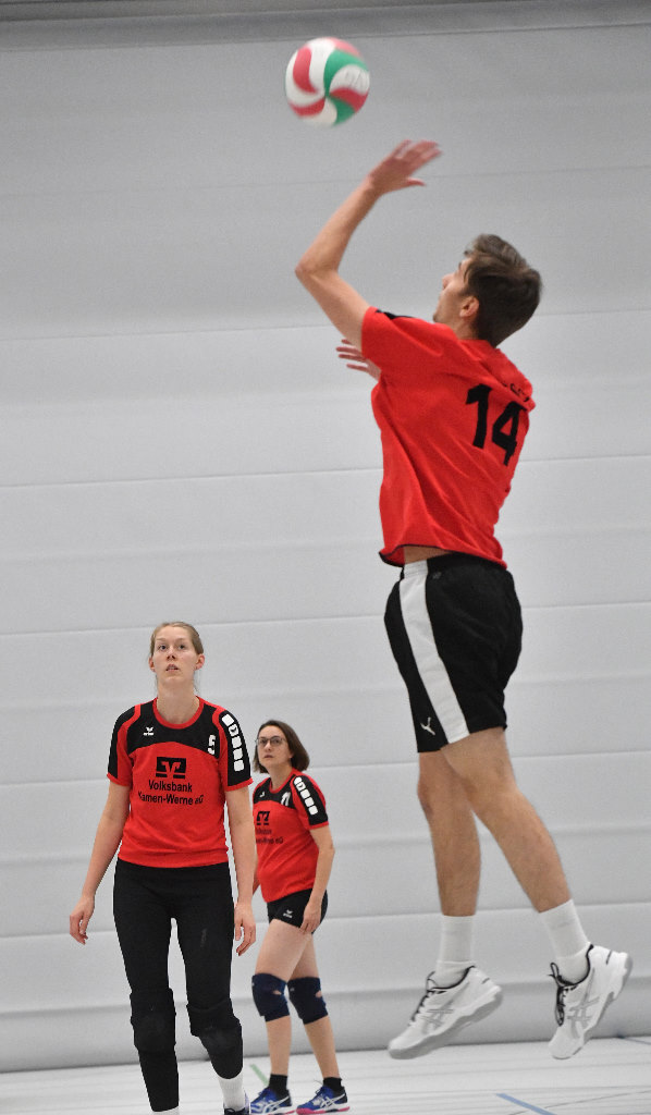 Die Volleyballer suchen Verstärkung für ihre drei Mixed-Mannschaften. Archivfoto: MSW