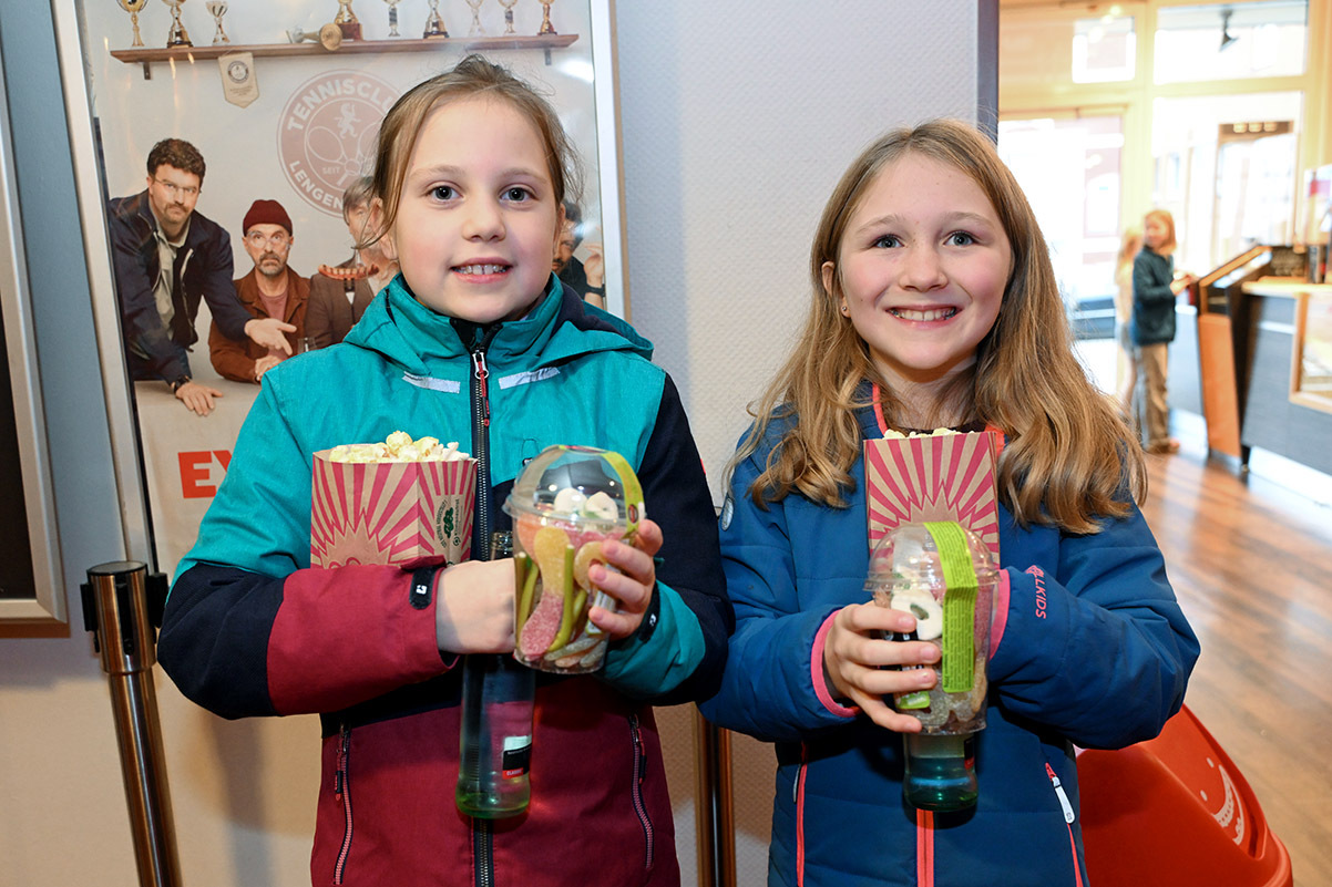 Bestens mit Getränken und Süßigkeiten versorgt, konnte der Filmnachmittag beginnen.  Foto: WSC